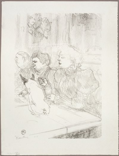 På La Souris, Madame Palmyre av Henri de Toulouse Lautrec
