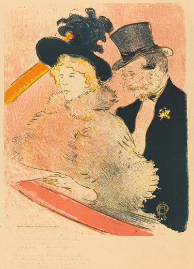 På konserten (Au concert) av Henri de Toulouse Lautrec