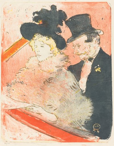 På Concert Au-konserten 1896. av Henri de Toulouse Lautrec