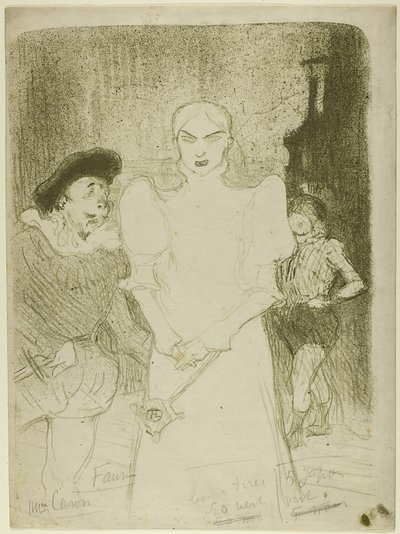 På operan: Madame Caron i Faust av Henri de Toulouse Lautrec