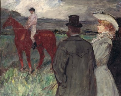 På kapplöpningsbanan av Henri de Toulouse Lautrec