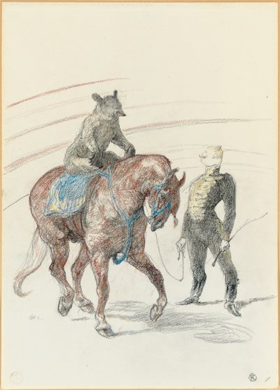 Im Zirkus: Arbeit des Bären auf dem Panel, 1899 von Henri de Toulouse Lautrec