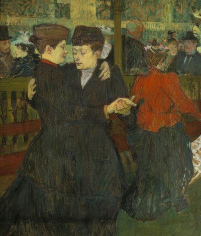 Vid Moulin-Rouge. De två dansarna av Henri de Toulouse Lautrec