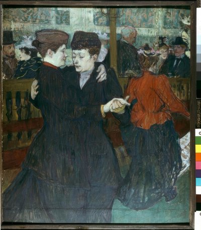 Vid Moulin-Rouge. De två dansarna av Henri de Toulouse Lautrec