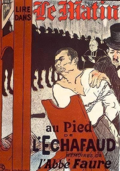 Vid foten av ställningen av Henri de Toulouse Lautrec