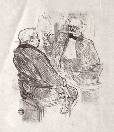 Am Fuße des Sinai: Georges Clemenceau und der Augenarzt Mayer, 1898 von Henri de Toulouse Lautrec