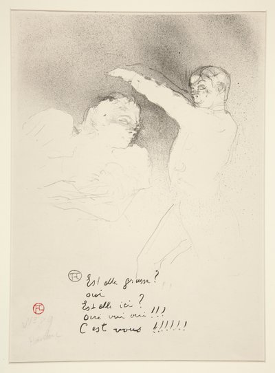 Hos sorterna: Miss Lender och Brasseur av Henri de Toulouse Lautrec