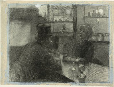 Bar på kaféet på rue de Rome av Henri de Toulouse-Lautrec