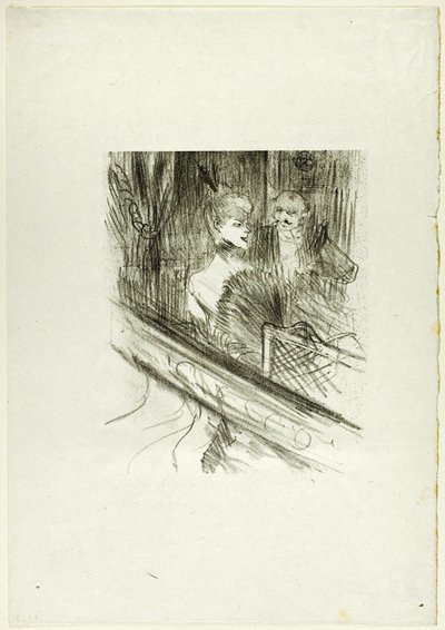 Baron Moïse, boxen, från Au Pied du Sinaï av Henri de Toulouse Lautrec