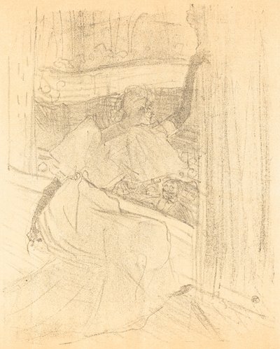 Böjer sig för publiken Saluant le public, 1898. av Henri de Toulouse Lautrec