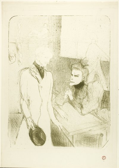 Brandès och le Bargy, i Les Cabotins av Henri de Toulouse Lautrec
