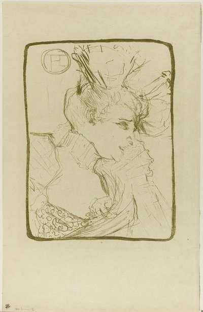 Byst av Mademoiselle Marcelle Lender av Henri de Toulouse Lautrec
