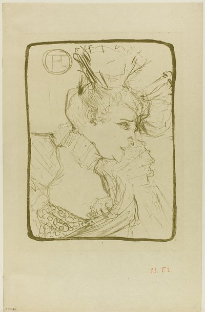 Byst av Mademoiselle Marcelle Lender av Henri de Toulouse Lautrec