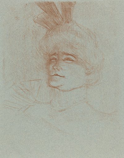 Byst av Mlle. Marcelle Lender, vände tre fjärdedelar Mlle. Marcelle Lender a Bust..., 1898. av Henri de Toulouse Lautrec