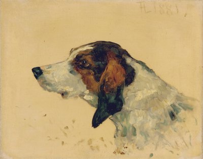 Jakthund, 1881 av Henri de Toulouse Lautrec