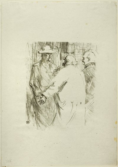 Clemenceau i Busk, från Au Pied du Sinaï av Henri de Toulouse Lautrec