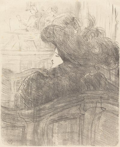 Cleo de Merode, 1896. av Henri de Toulouse Lautrec