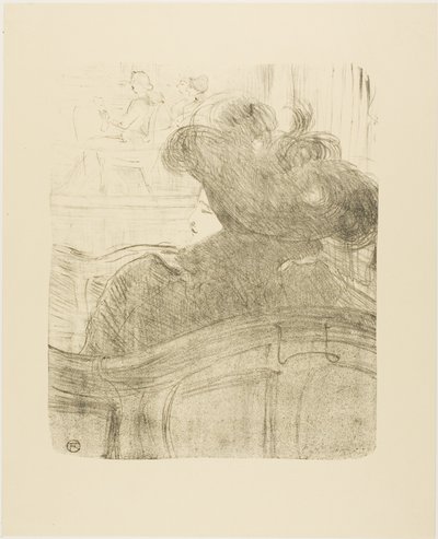 Cléo de Mérode, från Tretton litografier av Henri de Toulouse Lautrec