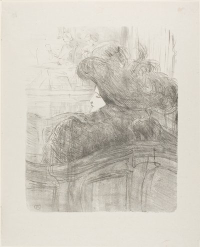 Cléo de Mérode, från Tretton litografier av Henri de Toulouse Lautrec