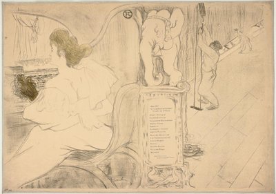 Original tryckt omslag av Henri de Toulouse Lautrec