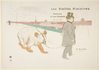 Omslag och frontispice till Les Vieilles Histoires (De gamla berättelserna) av Henri de Toulouse Lautrec