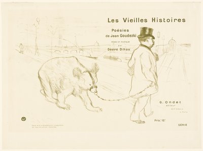 Umschlag und Frontispiz zu Les Vieilles Histoires von Henri de Toulouse-Lautrec