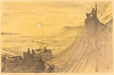 Omslag till "Vid foten av Sinai" av Henri de Toulouse Lautrec