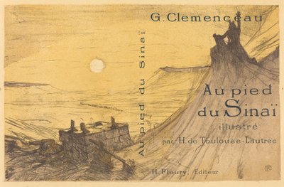 Omslag till "Vid foten av Sinai" av Henri de Toulouse Lautrec