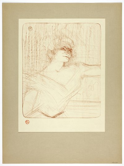 I limmet, plåt två från Yvette Guilbert av Henri de Toulouse Lautrec