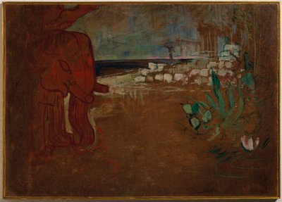 Indisk dekor för "Terrakottavagnen", fast modell för Théâtre de l