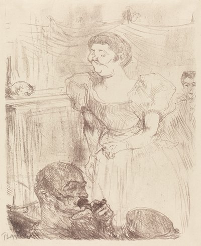 Di Ti Fellow - Engelsmän på Cafe-Concert (Di Ti Fellow - Anglaise au Café-Concert) av Henri de Toulouse Lautrec