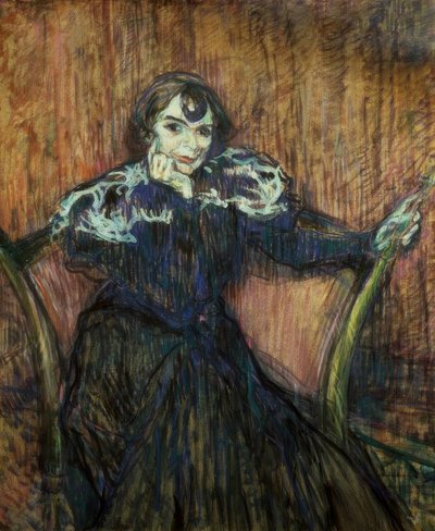 Skådespelerskan Berthe Bady av Henri de Toulouse Lautrec