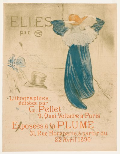 Elles: Frontispice, 1896. av Henri de Toulouse Lautrec