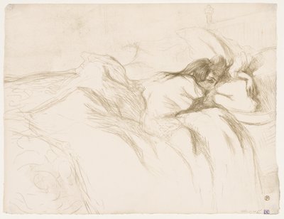 Elles: Sova kvinna av Henri de Toulouse Lautrec