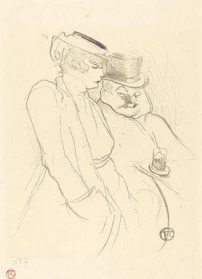 I fyrtio, 1893. av Henri de Toulouse Lautrec