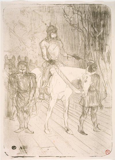 Ingång till Brasseur, i Chilpéric av Henri de Toulouse Lautrec