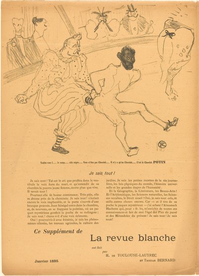 Footit and Chocolat (Footit et Chocolat) [vänster recto] av Henri de Toulouse Lautrec