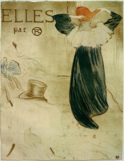 Frontispice för Elles av Henri de Toulouse Lautrec