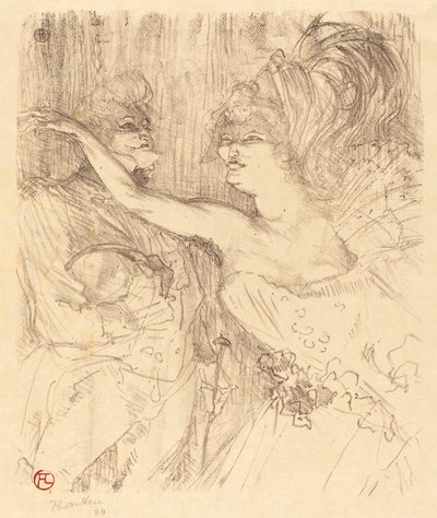 Kille och Mealy går i Paris Guy och Mealy går i Paris, 1898. av Henri de Toulouse Lautrec