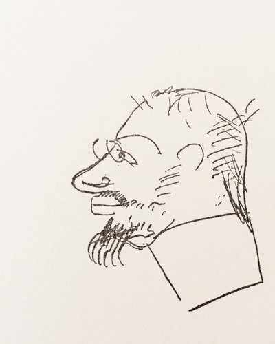 Henri Toulouse-Lautrec. Selbstporträt. von Henri de Toulouse Lautrec