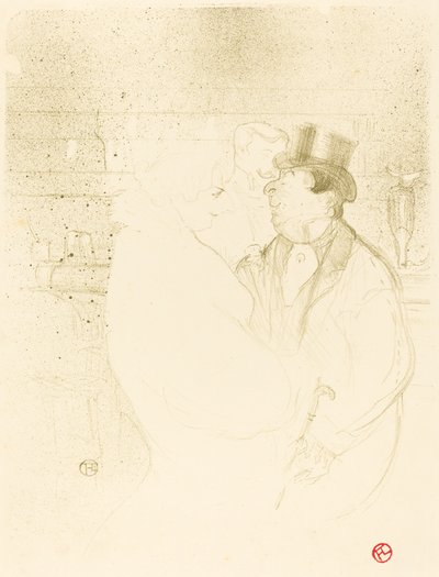 Ida Heath på baren Ida Heath au bar, 1894. av Henri de Toulouse Lautrec