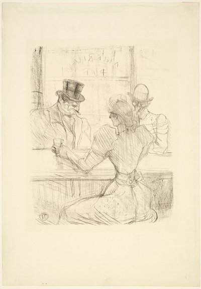 I Picton Bar (American Bar), rue Scribe av Henri de Toulouse Lautrec