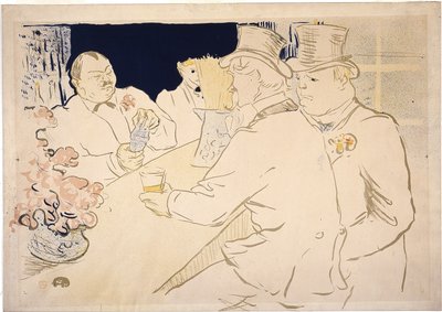 Irish And American Bar, Rue Royale, från "The Chap Book" av Henri de Toulouse Lautrec