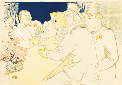 Irish and American Bar, rue Royale, 1896. av Henri de Toulouse Lautrec
