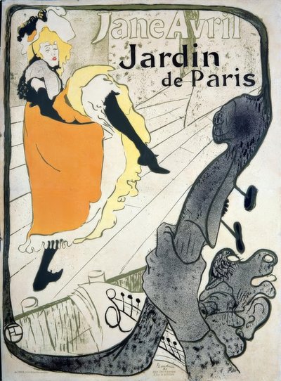 Jane Avril av Henri de Toulouse Lautrec