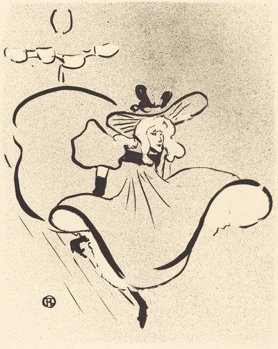 Jane Avril, 1893. av Henri de Toulouse Lautrec