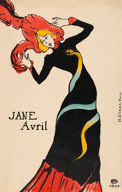 Jane Avril affisch av Henri de Toulouse-Lautrec av Henri de Toulouse Lautrec
