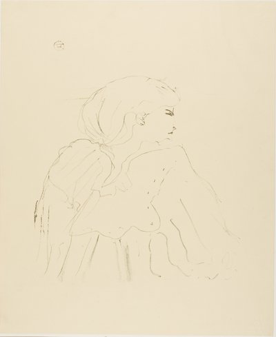 Jane Hading, från Thirteen Lithographs av Henri de Toulouse Lautrec