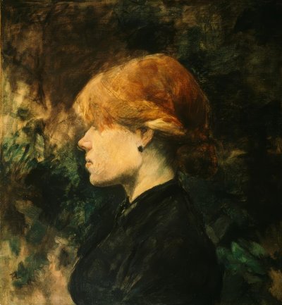 Ung kvinna med rött hår (La rousse) av Henri de Toulouse Lautrec