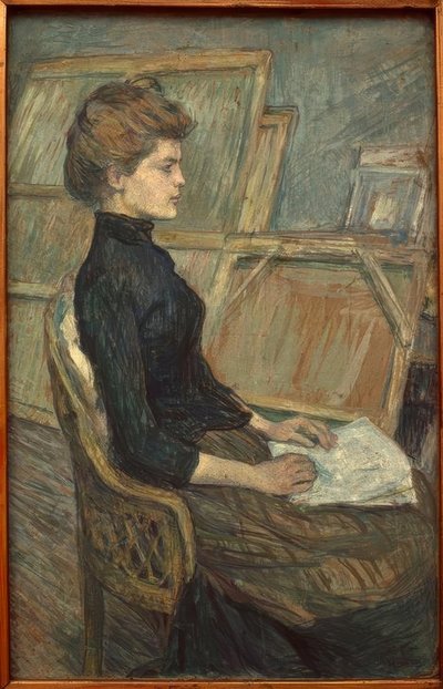 Junges Mädchen im Atelier von Henri de Toulouse Lautrec